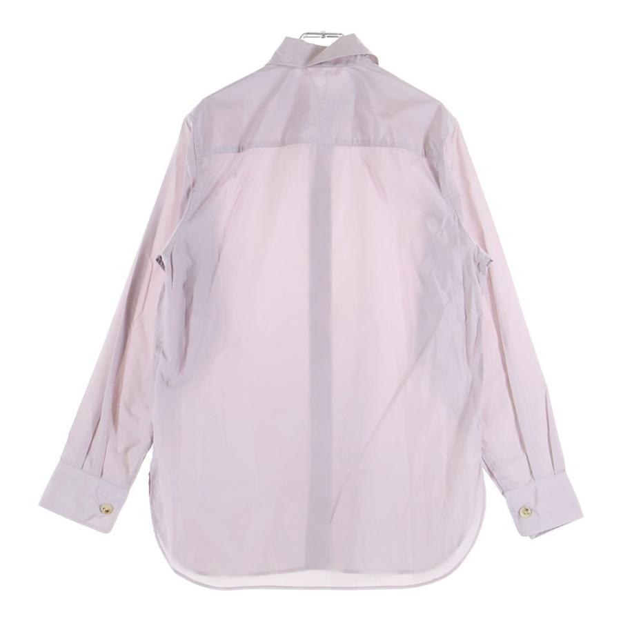 オーラリー　シャツ　長袖　くすみピンク AURALEE / オーラリー | WASHED FINX TWILL BIG HALF SLEEVED SHIRTS