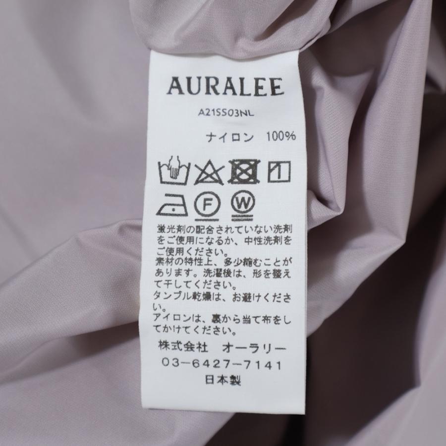 AURALEE（オーラリー） ハイカウントナイロン長袖シャツ パープル