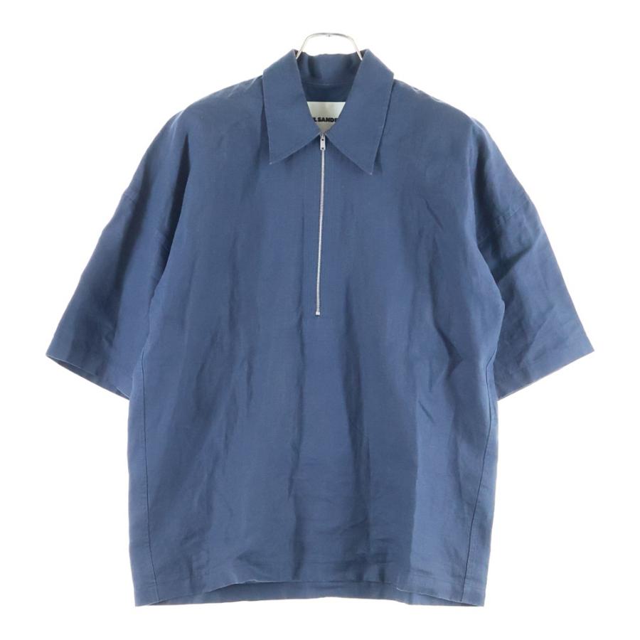JIL SANDER（ジルサンダー） 23SS オーバーサイズ リネン ハーフジップ