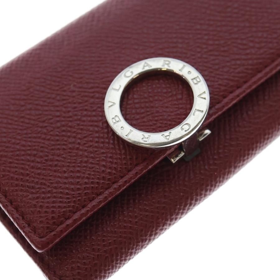 BVLGARI（ブルガリ） ブルガリブルガリ 6連 レザー キーケース レッド