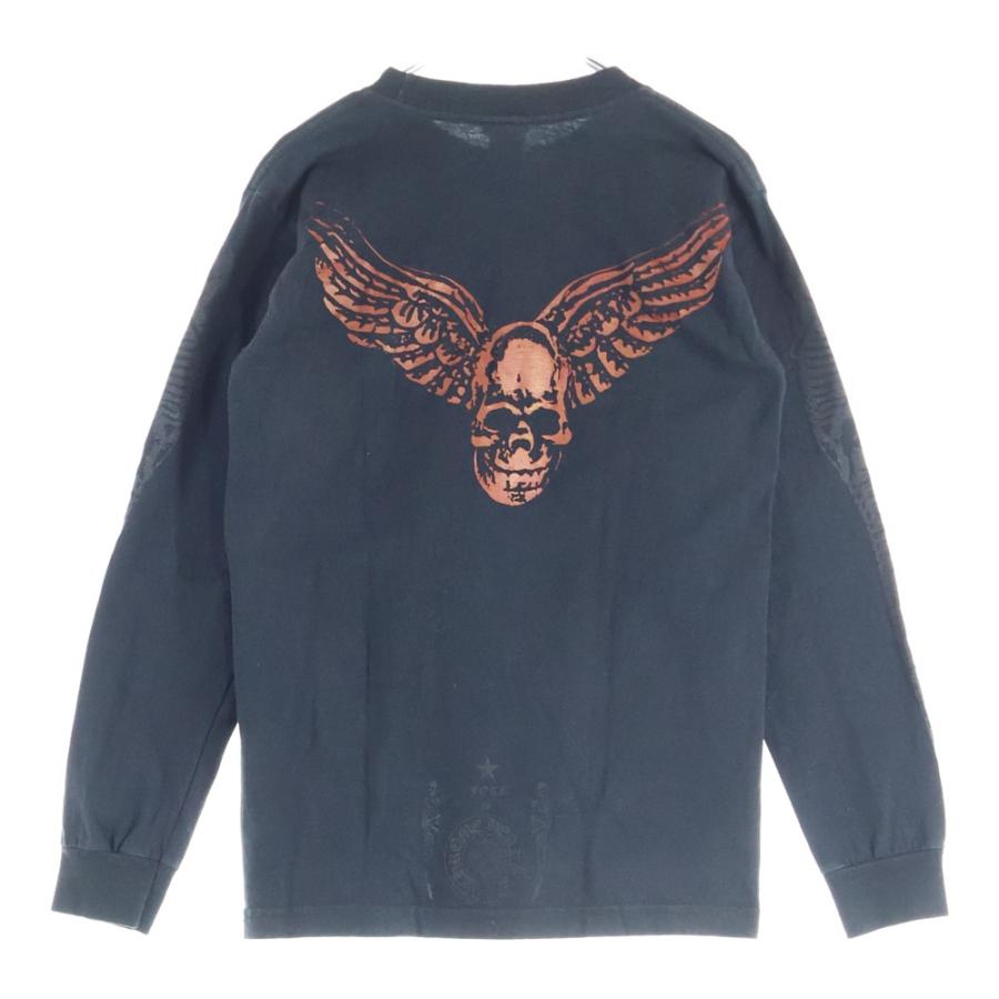 オールドクロムハーツ フォティ ロンT カットソー スカル USA製 ブラック CHROME HEARTS（クロムハーツ） OLD FOTI L/S Tee オールドモデル