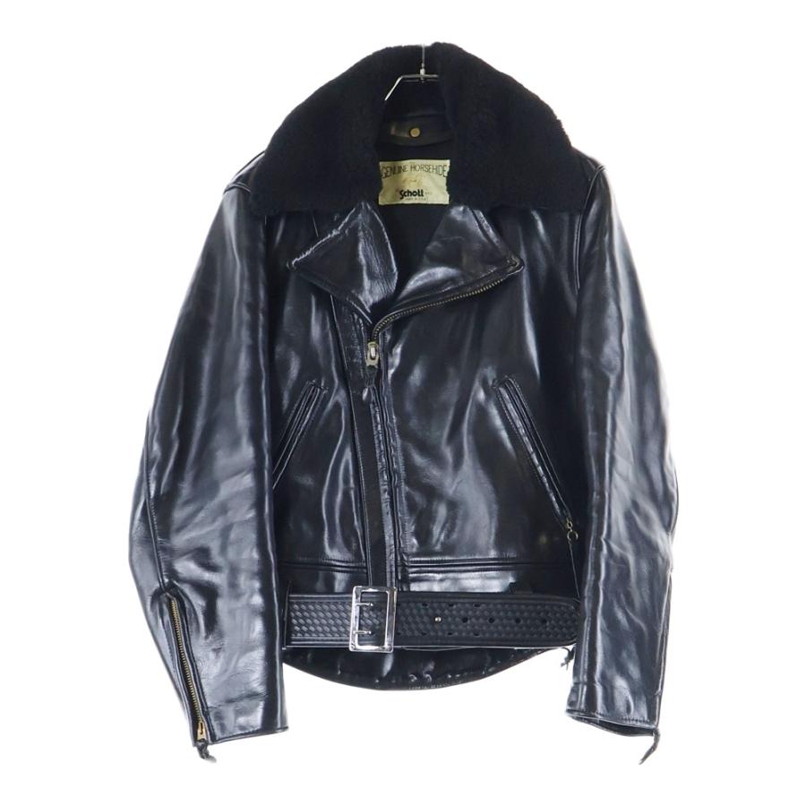 極上　Harley-Davidson ホースハイド　ダブルライダース　ボア付き 中古・古着通販】HARLEY-DAVIDSON (ハーレーダビッドソン) ホース