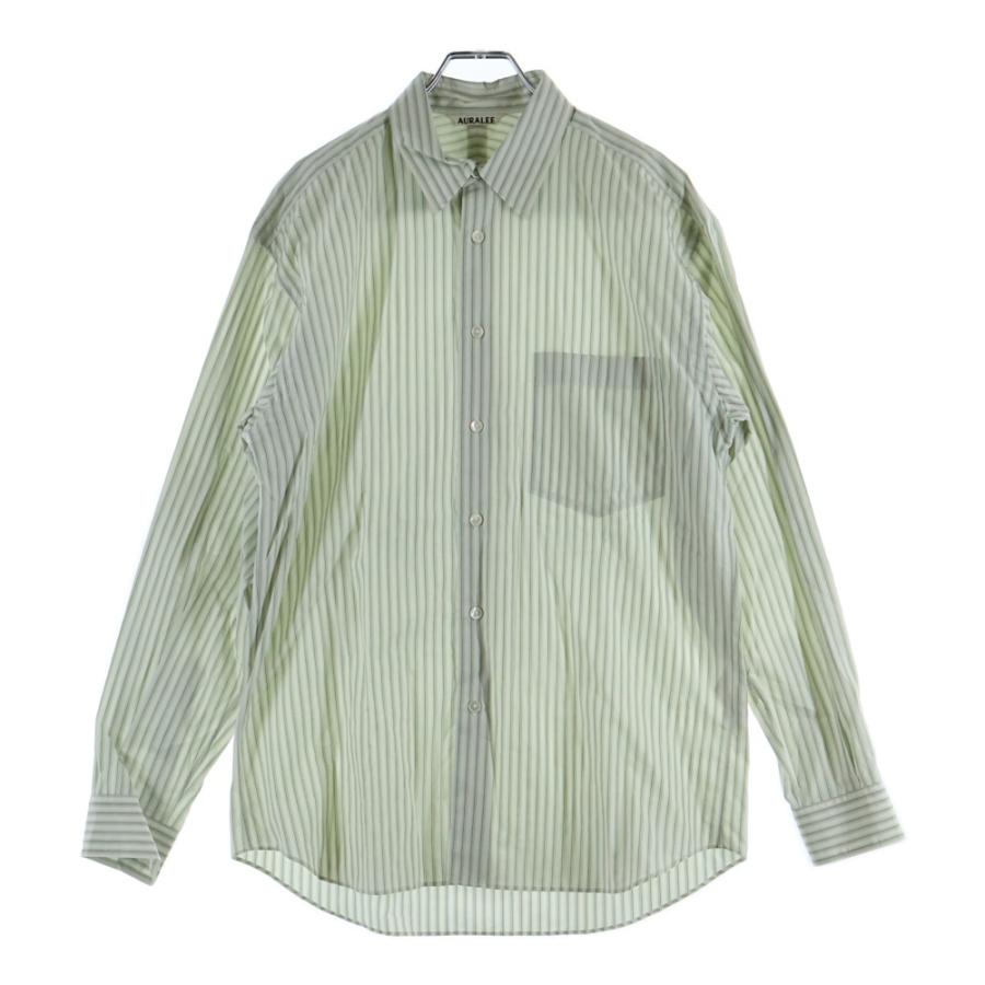 AURALEE（オーラリー） FINX STRIPE SHIRTS A22SS01FS ストライプ 長袖