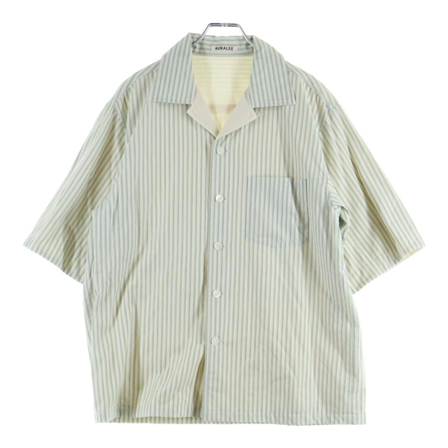 AURALEE（オーラリー） TERRY LINED FINX STRIPE SHIRTS A22SS02FS