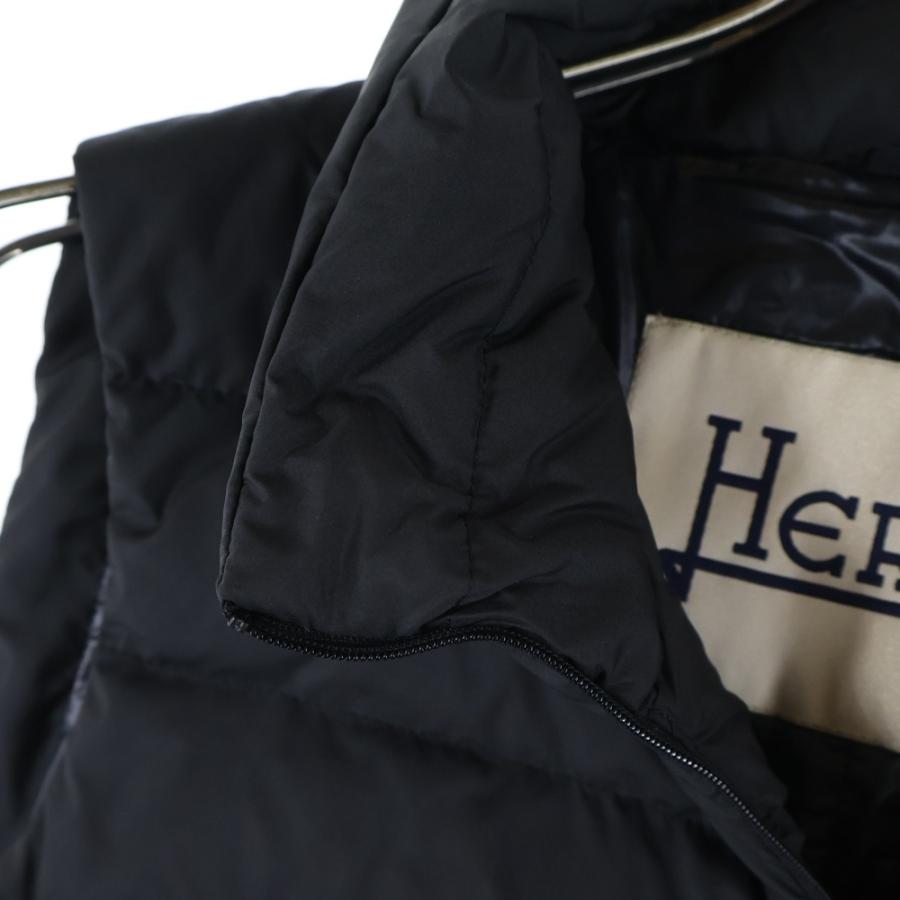 HERNO（ヘルノ） ロング ライトダウンベスト ブラック レディース
