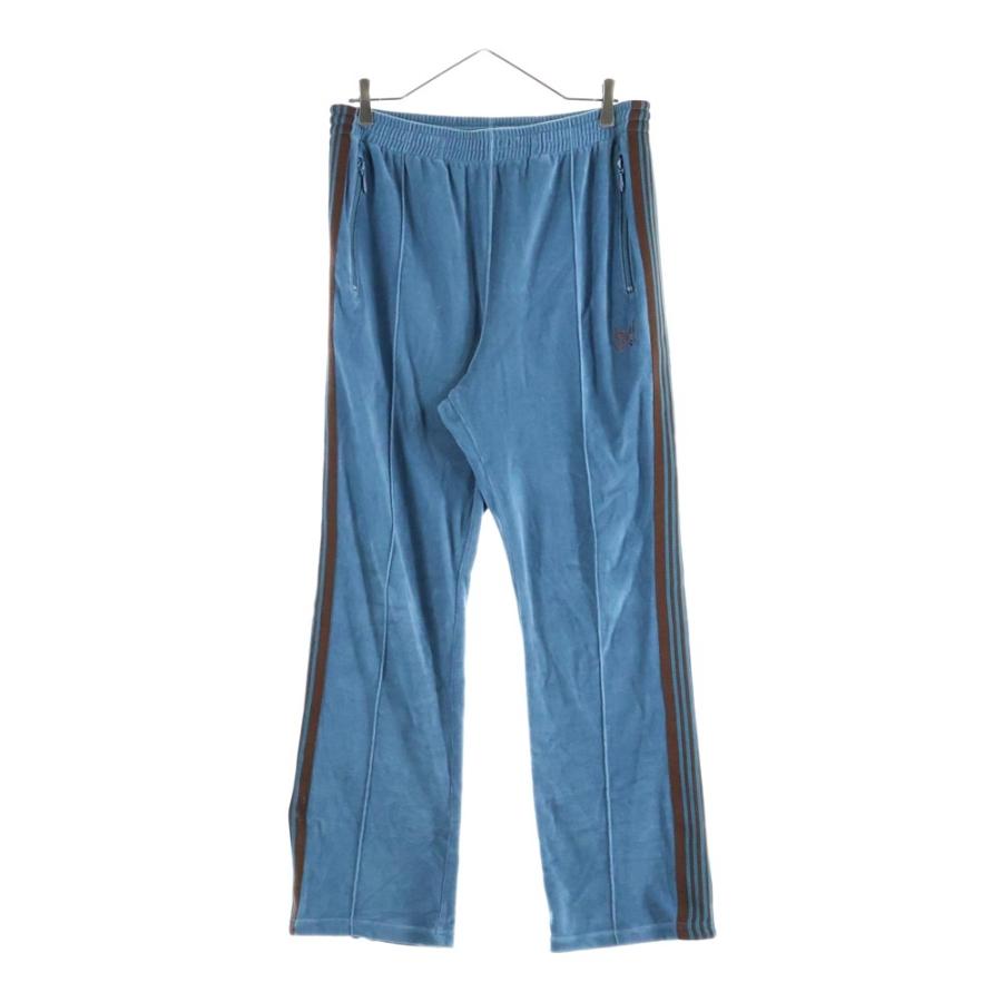 needles トラックパンツ　ストレート　ブルー Needles/別注 Track Pant-Poly Smooth Sax｜Daytona Park(FREAK'S
