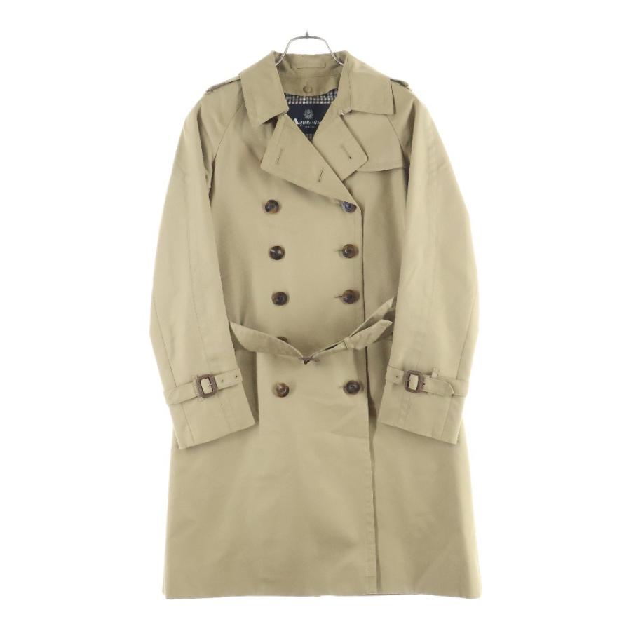 美品 Aquascutum Aqua5 ライナー付き トレンチコート ベージュ Acuascutum アクアスキュータム ウール ライナー付き トレンチコート