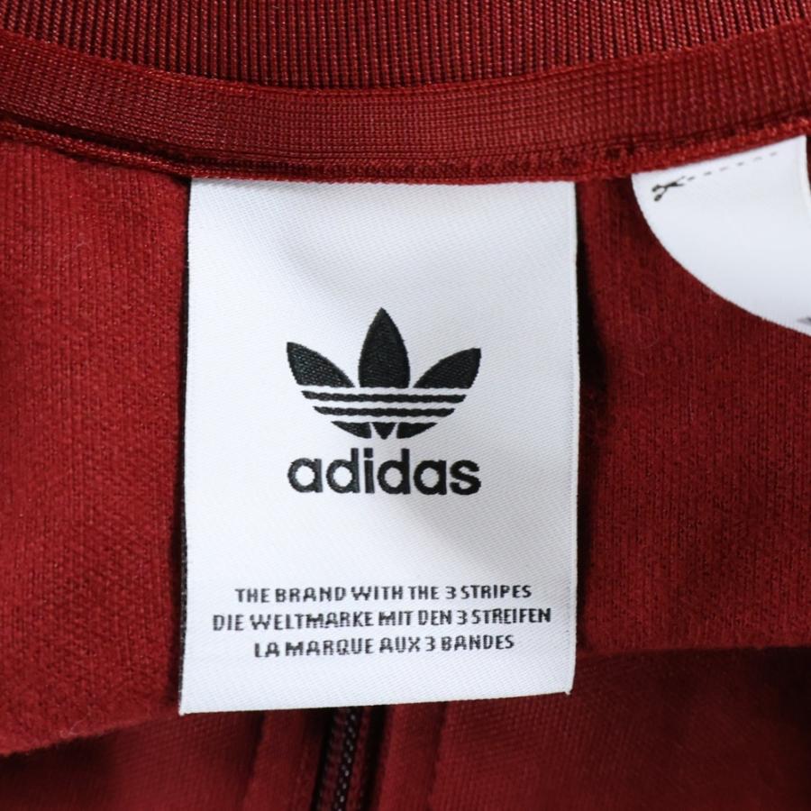 adidas（アディダス） ジップアップ トラックジャケット バーガンディ