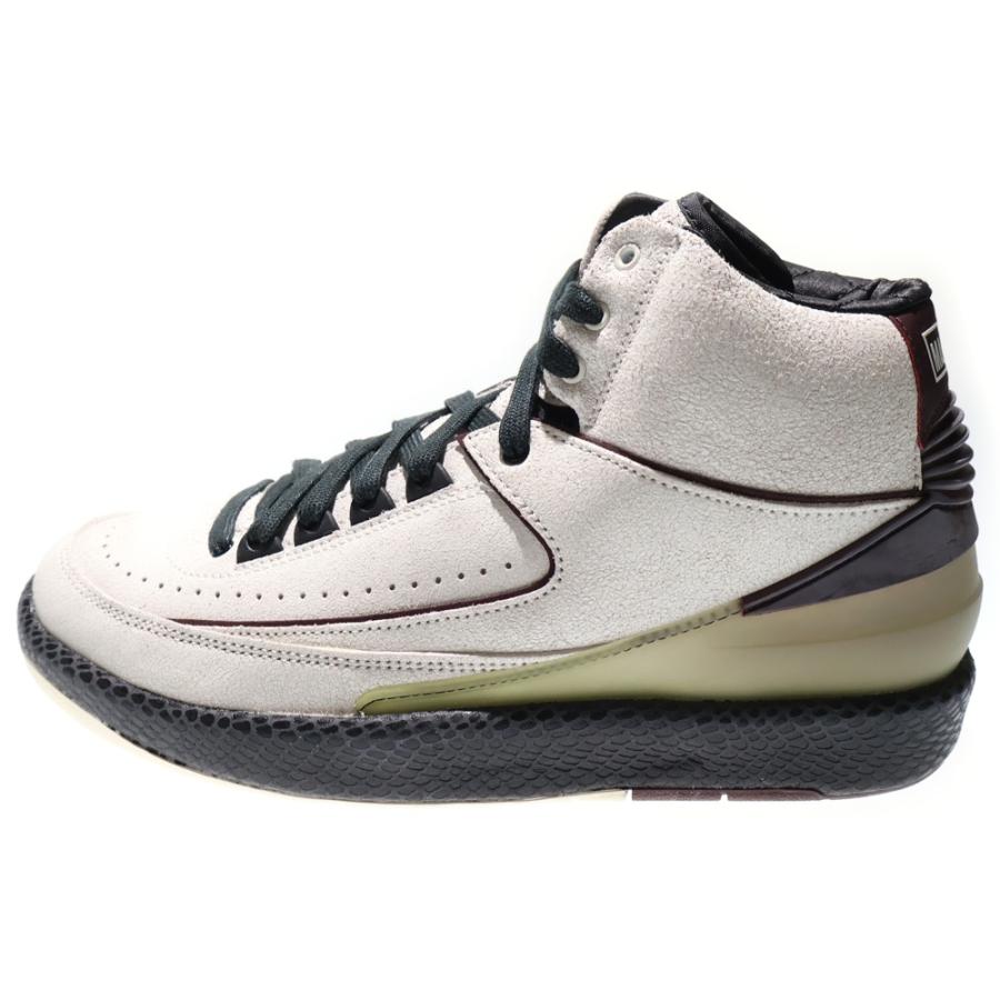 NIKE ナイキ サイズ:26.5cm A MA MANIERE AIR JORDAN 2 RETRO SP (DO7216-100) ア マ マニエール エアジョーダン2 レトロ セイル ブラック バーガンディー US8.5 ハイカット スニーカー シューズ 靴 コラボ【メンズ】【中古】【K4146】 NIKE（ナイキ） ×A MA MANIERE AIR JORDAN 2 RETRO SP DO7216-100 ア