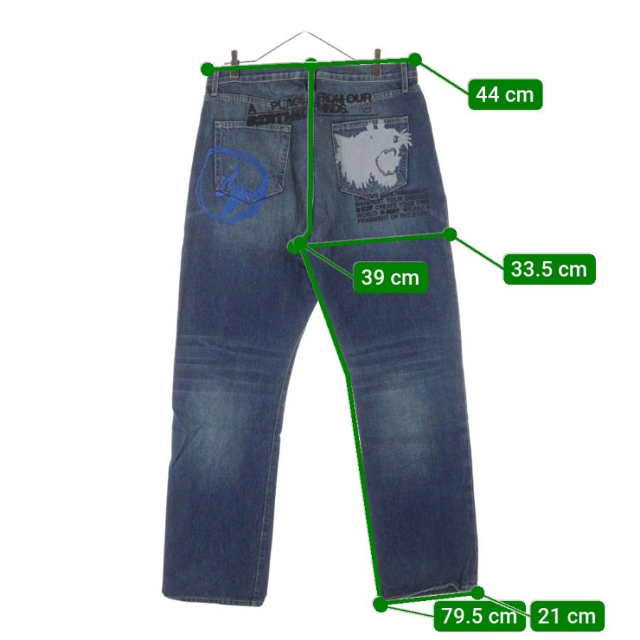 Cactus Jack カクタスジャック ×FRAGMENT DESIGN DENIM PANT