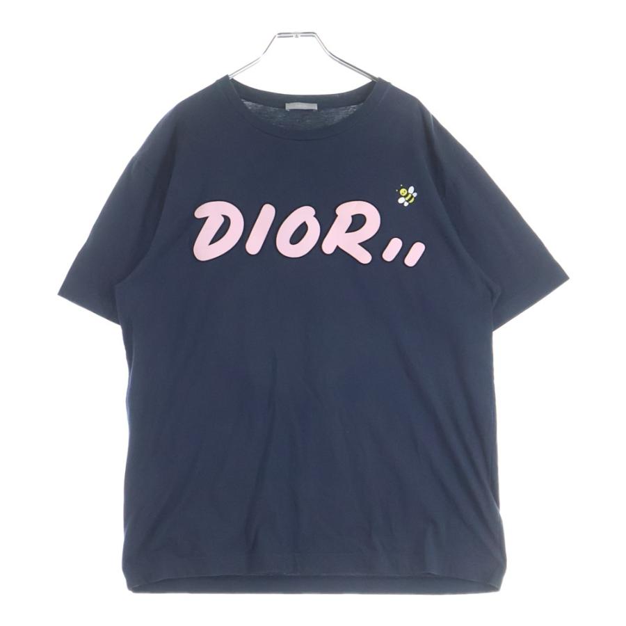 dior homme bee 刺繍 Tシャツ s カットソー DIOR ディオール 19SS×KAWS BEE LOGO TEE カウズ ビー刺繍 半袖Tシャツ