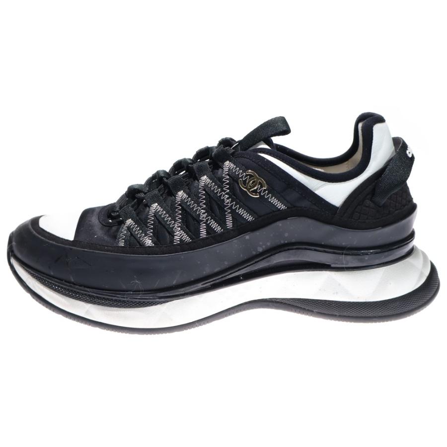 CHANEL ファブリックシューズ CHANEL（シャネル） ココマーク ファブリックローカットスニーカー