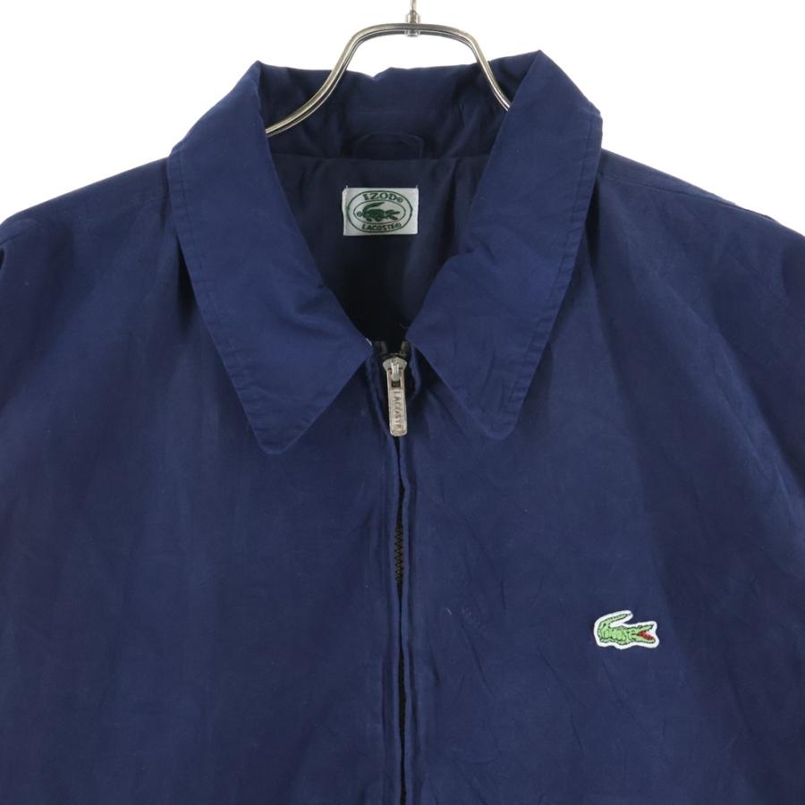 Lacoste ラコステ　ネイビー ジップアップジャンパー　ユーズド 中古・古着通販】LACOSTE (ラコステ) ジップナイロンジャケット ブルー