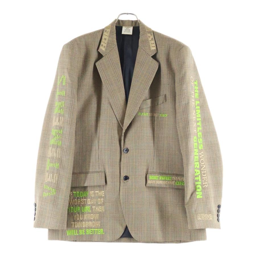 VETEMENTS（ヴェトモン） 21AW Brown Patterned Blazer チェック柄