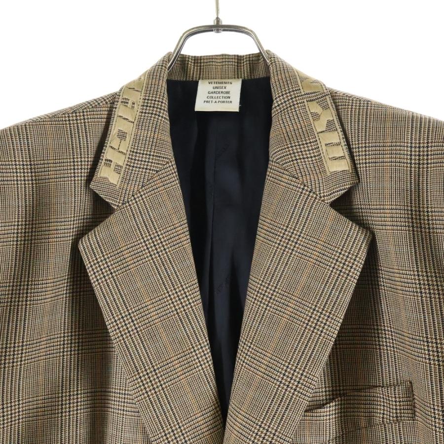 VETEMENTS（ヴェトモン） 21AW Brown Patterned Blazer チェック柄