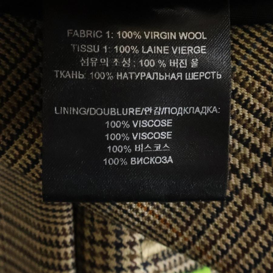 VETEMENTS（ヴェトモン） 21AW Brown Patterned Blazer チェック柄