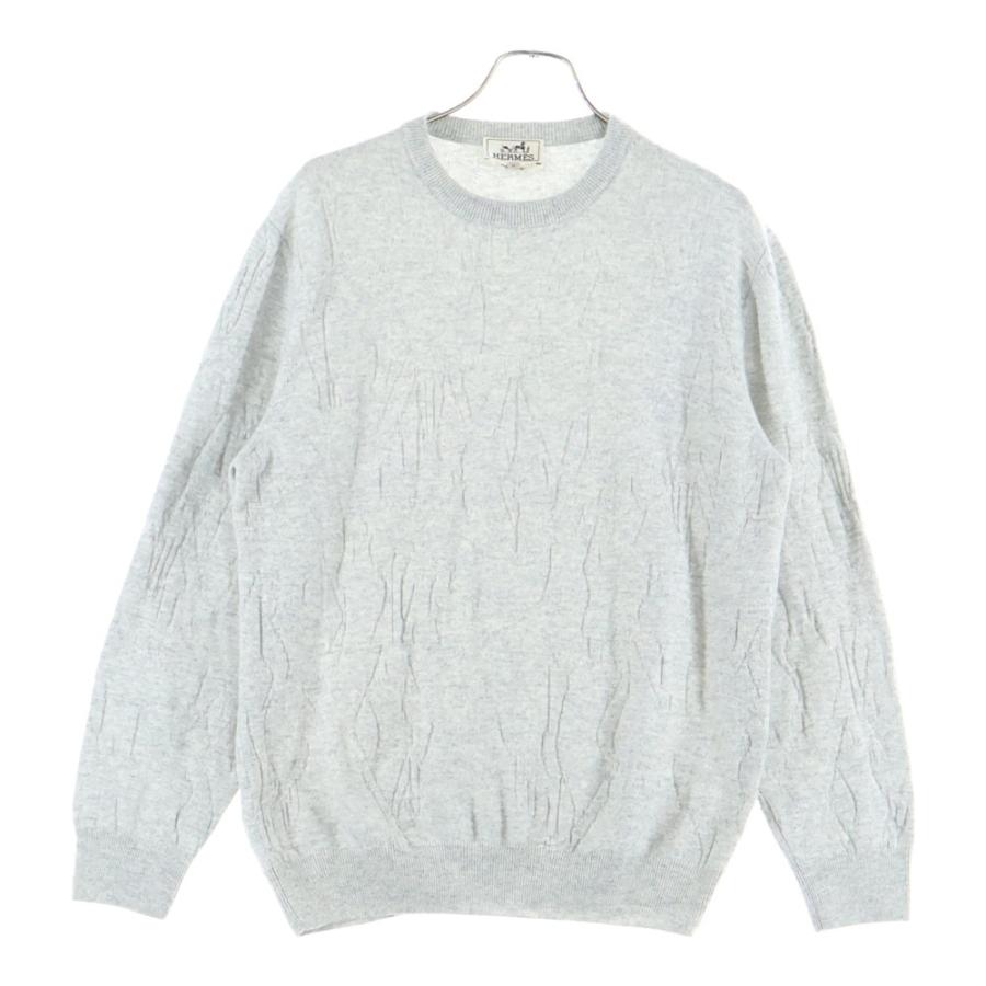 HERMES（エルメス） 3Dニット カシミアセーター グレー : BRING Yahoo 