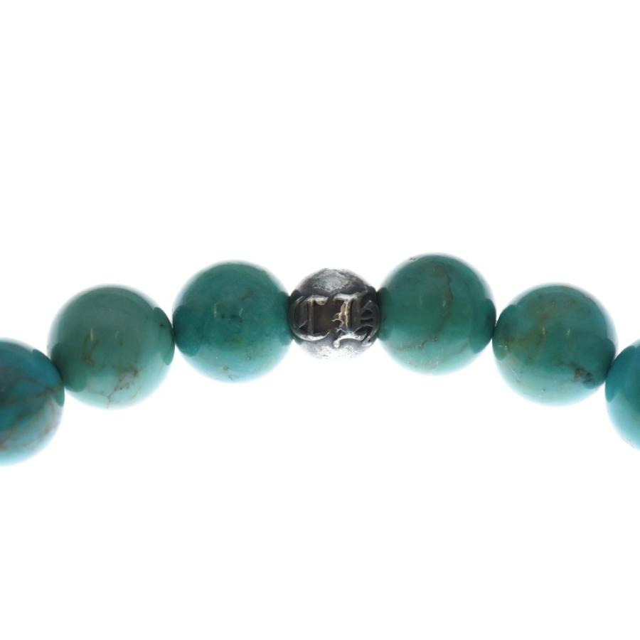 CHROME HEARTS（クロムハーツ） 8mm BEAD 8mmビーズブレス ターコイズ