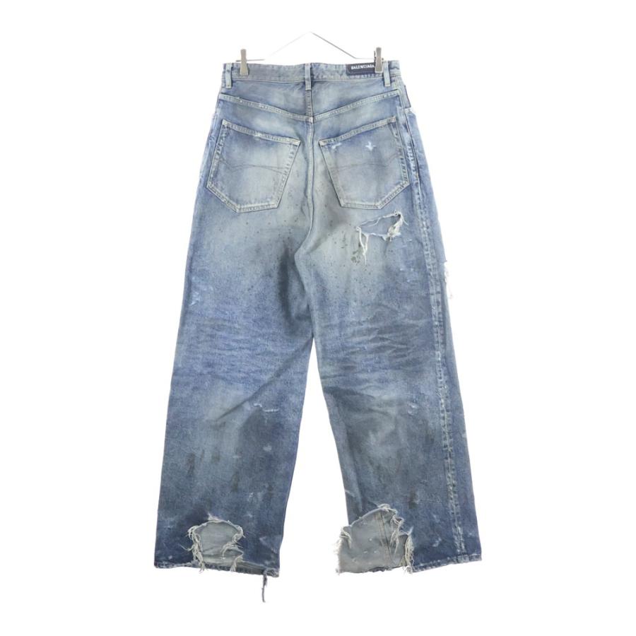 BALENCIAGA（バレンシアガ） 23SS ダメージ加工バギーデニムパンツ