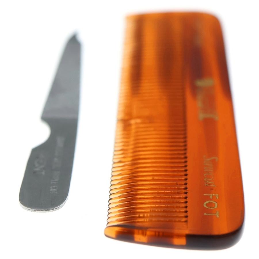 クロムハーツｘケント　ヘアコーム　グルーミングキット CHROME HEARTS（クロムハーツ） ×KENT ケント レザーケース付