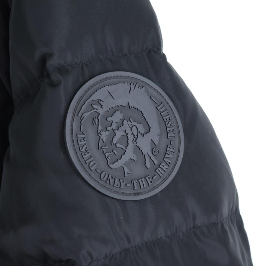 DIESEL（ディーゼル） バックプリントダウンジャケット ブラック