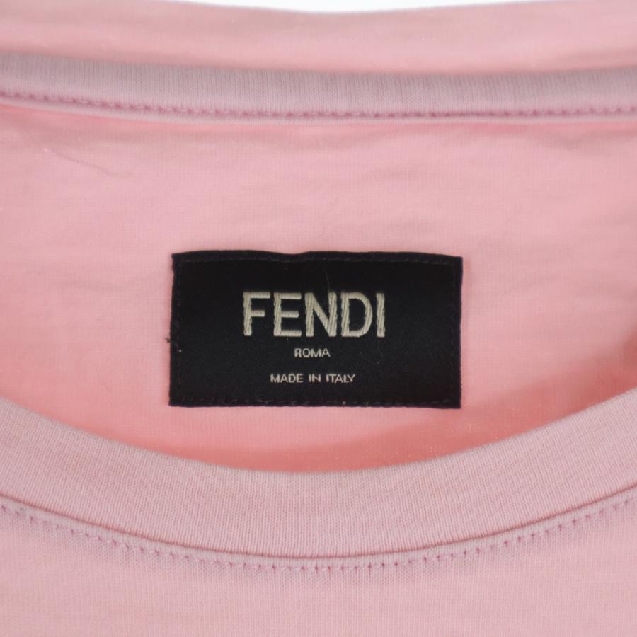 FENDI（フェンディ） フェイスプリント 半袖Tシャツ FY0798 8CW ピンク