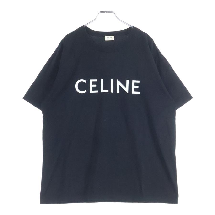 CELINE セリーヌ ロゴプリント 半袖 ルーズ Tシャツ CELINE（セリーヌ） 22AW ルーズフィットロゴプリント半袖Tシャツ