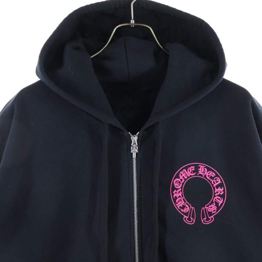 CHROME HEARTS（クロムハーツ） SWTSHRT HD ZIP 袖フローラル バック