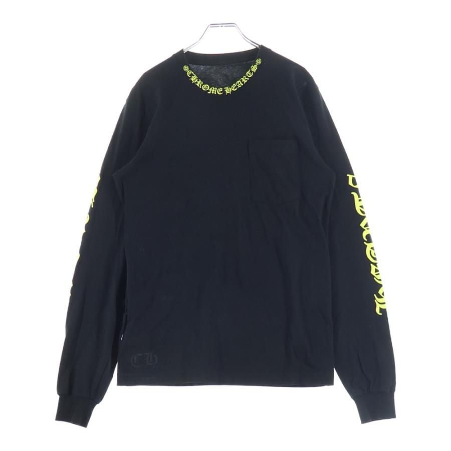 CHROME HEARTS（クロムハーツ） CH LS NECK LOGO ネックロゴプリント