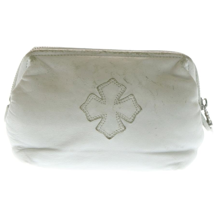 R*o様 CHROME HEARTS クロムハーツ #3コスメティックケース CHROME HEARTS（クロムハーツ） COSMETIC POUCH CHプラスパッチ レザー