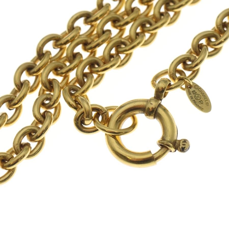 CHANEL シャネル ココマーク クロスクローバーチェーンネックレス ゴールド