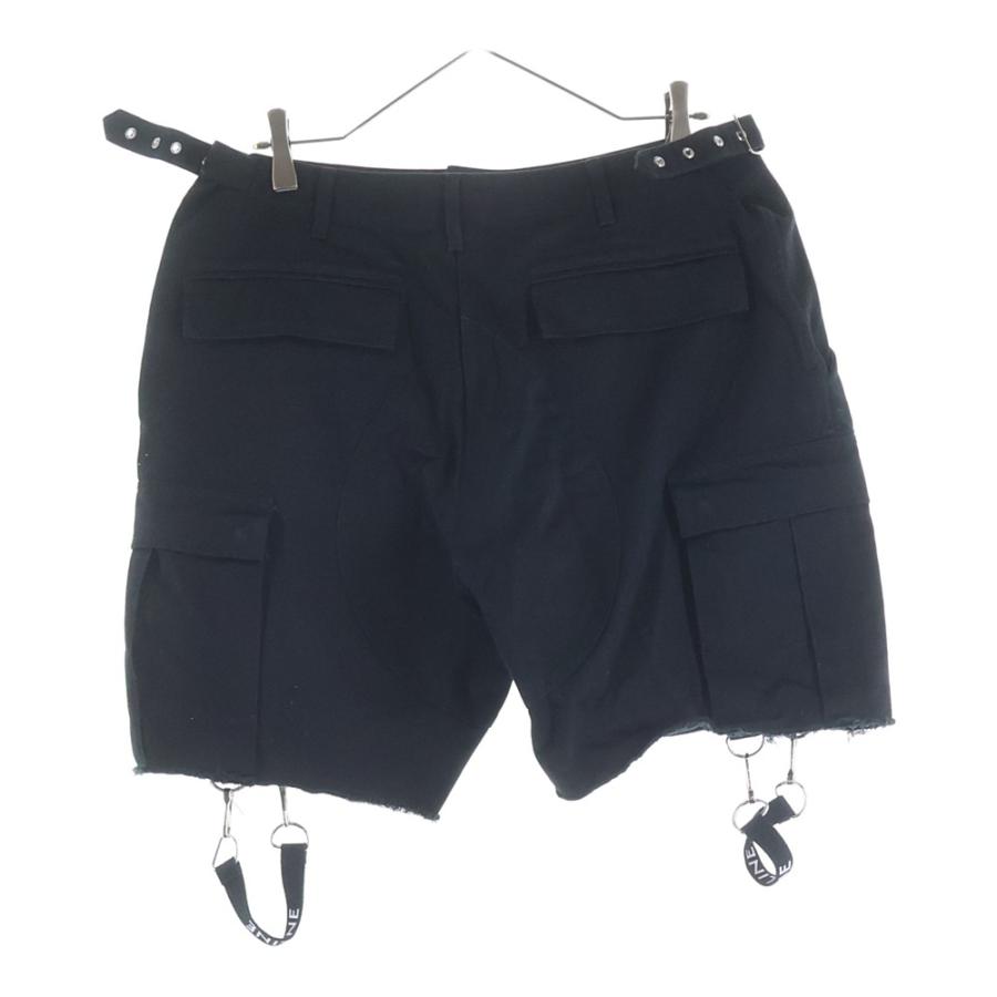 CELINE ブラックカーゴショートパンツ CELINE（セリーヌ） Hedi Period Cotton Short 2Z383403E ストラップ