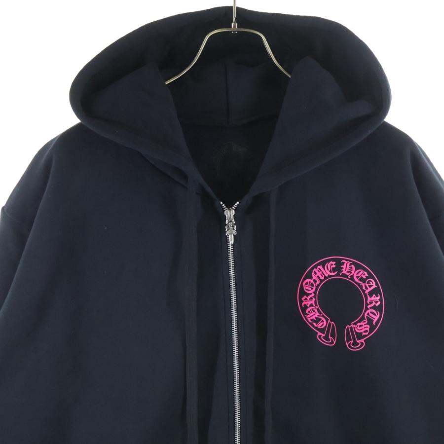 CHROME HEARTS（クロムハーツ） SWTSHRT HD ZIP バックホースシュー 袖