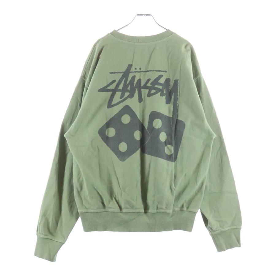 STUSSY（ステューシー） Dice Pigment Dyed Crew ダイスロゴ 