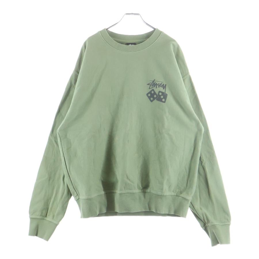 STUSSY（ステューシー） Dice Pigment Dyed Crew ダイスロゴ 