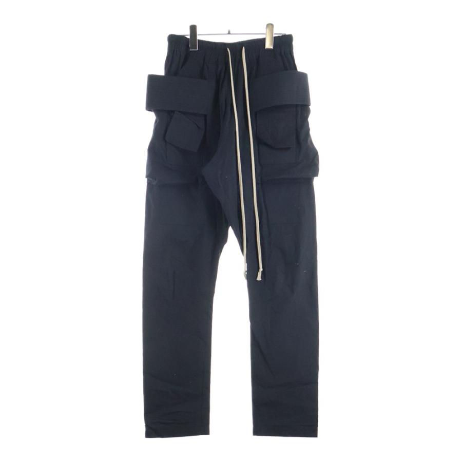 mnml　サルエルパンツ　XS mnml（ミニマル） コットン サルエル カーゴパンツ ブラック : BRING