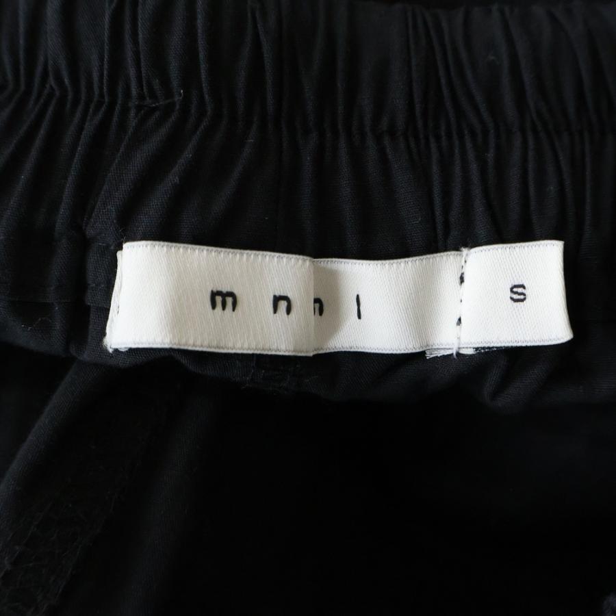 mnml（ミニマル） コットン サルエル カーゴパンツ ブラック : BRING