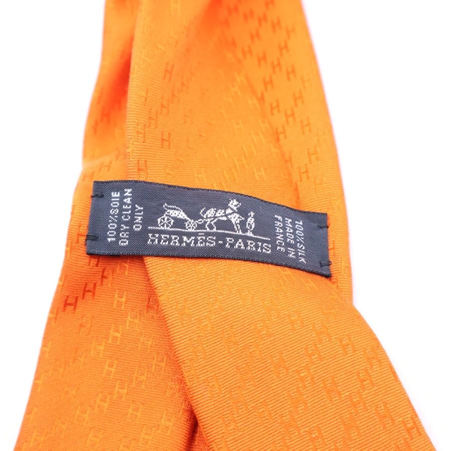 HERMES（エルメス） ファソネH シルクネクタイ オレンジ : BRING Yahoo