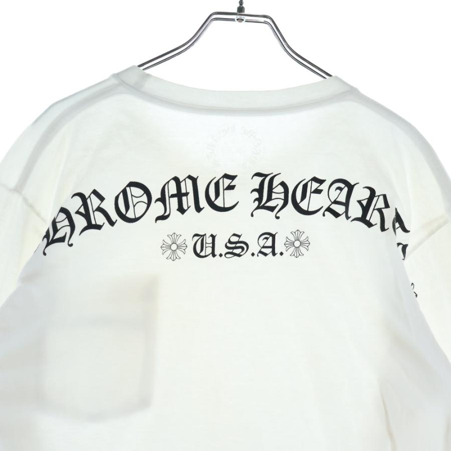クロムハーツ◇ネックロゴ アームロゴ ホースシュー 長袖Tシャツ USA製