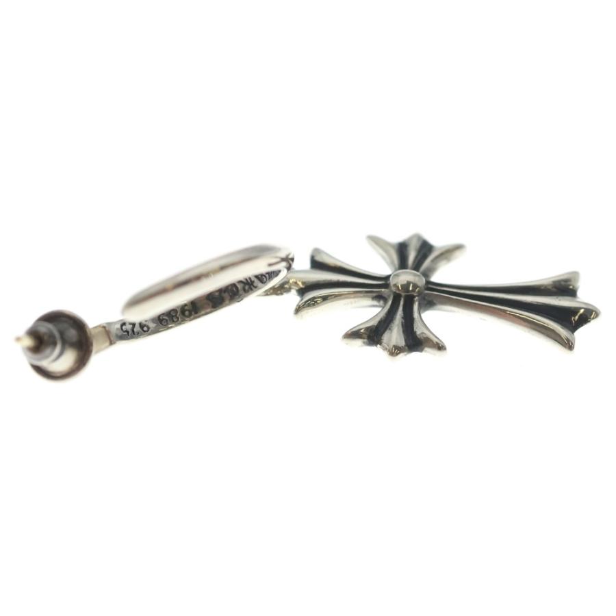 正規品CHROME HEARTS+ クロス フープ ピアスシルバー CHROME HEARTS（クロムハーツ） TINY CH CROSS タイニーCHクロス
