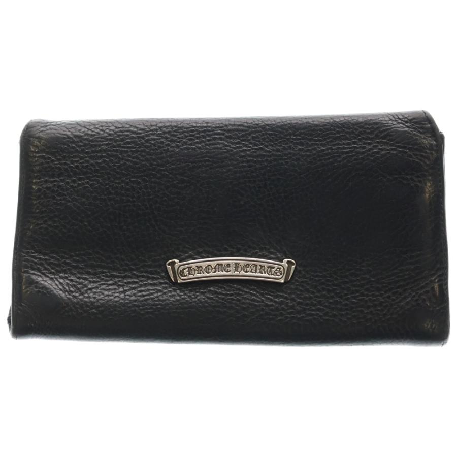 CHROME HEARTS クロムハーツ JUDY CROSS BALL ジュディ クロス ボール ボタン レザーウォレット 長財布 ブラック BCA366 CHROME HEARTS（クロムハーツ） JUDY CROSS BALL ジュディ クロス