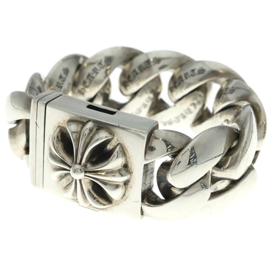 シルバーレザーさん　クロムハーツ パーツ　CHROMEHEARTS クロムハーツ シルバー925 バインハート レザーチョーカー - SRM