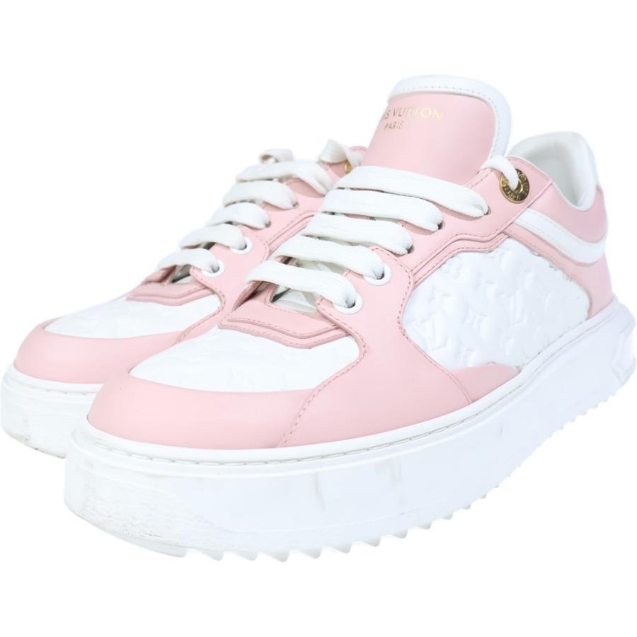 LOUIS VUITTON タイムアウト　ダミエ スニーカー ピンク　35.5 LOUIS VUITTON（ルイ・ヴィトン） Time Out Sneaker 1ABURV