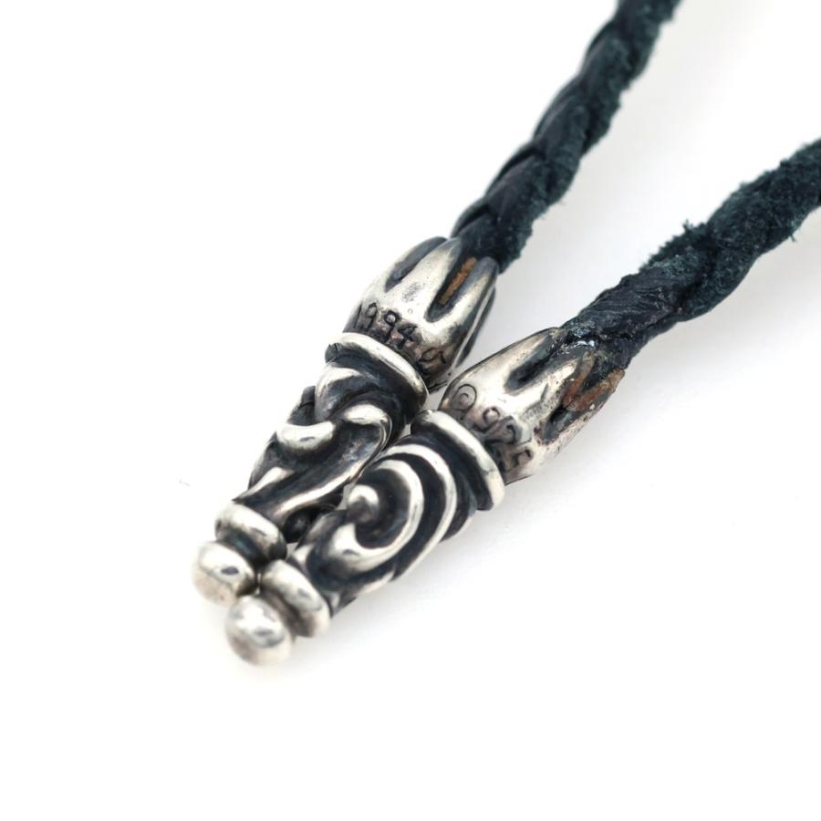 CHROME HEARTS（クロムハーツ） LEATHER BRAID SCROLL ネックレス