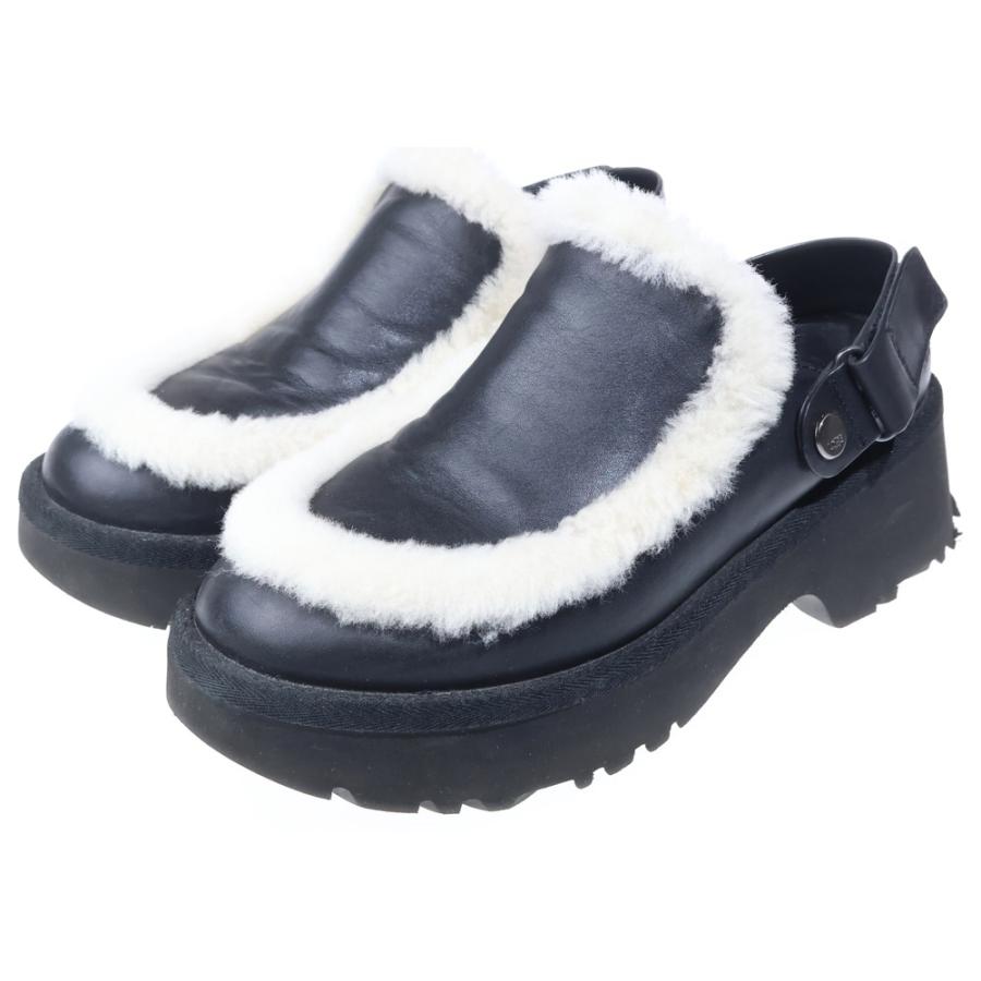 UGG アグ SMEE LEATHER CLOG エスミーレザークロッグ シューズ サンダル 1171507 ブラック UGG（アグ） SMEE LEATHER CLOG エスミーレザークロッグ シューズ