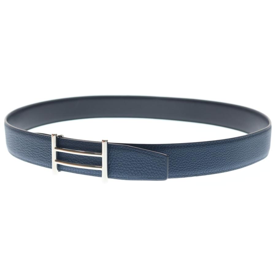 HERMES（エルメス） ライダー Hバックルレザーベルト リバーシブル C