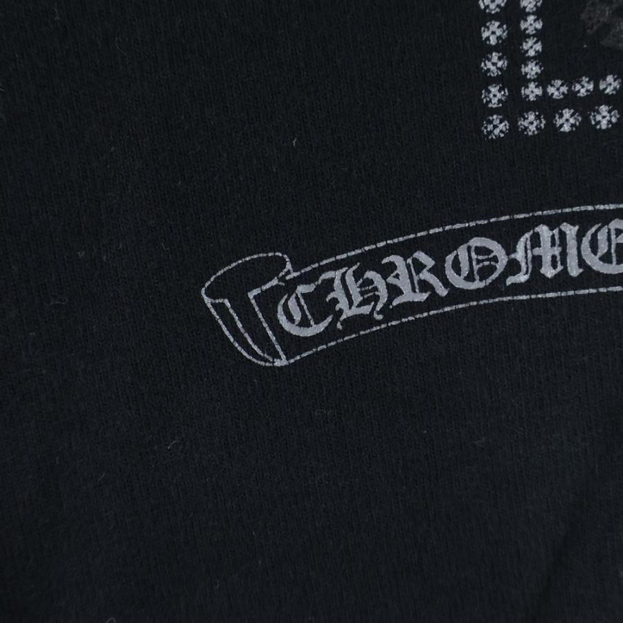 CHROME HEARTS クロムハーツ フレームドクロス プリントスウェットパンツ ブラック CHROME HEARTS（クロムハーツ） フレームドクロス プリントスウェット