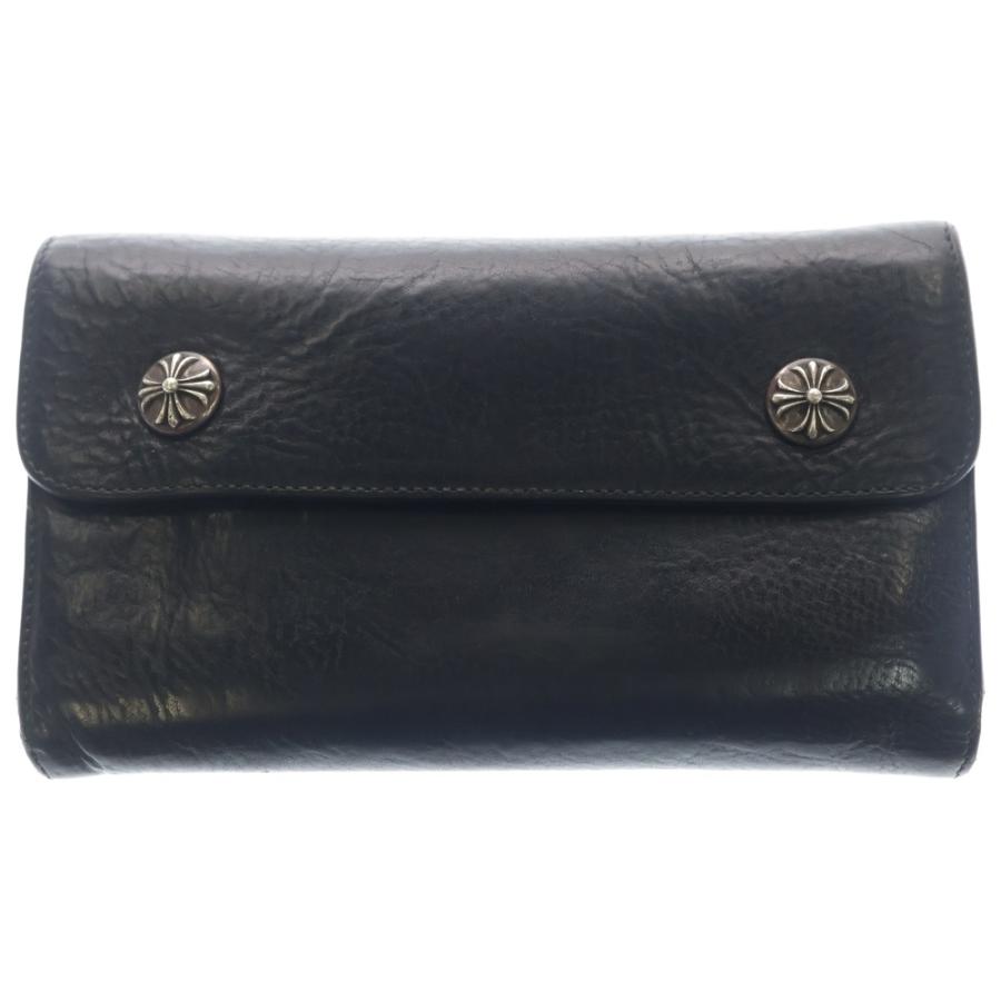 CHROME HEARTS（クロムハーツ） WAVE ウェーブ レザーウォレット 財布