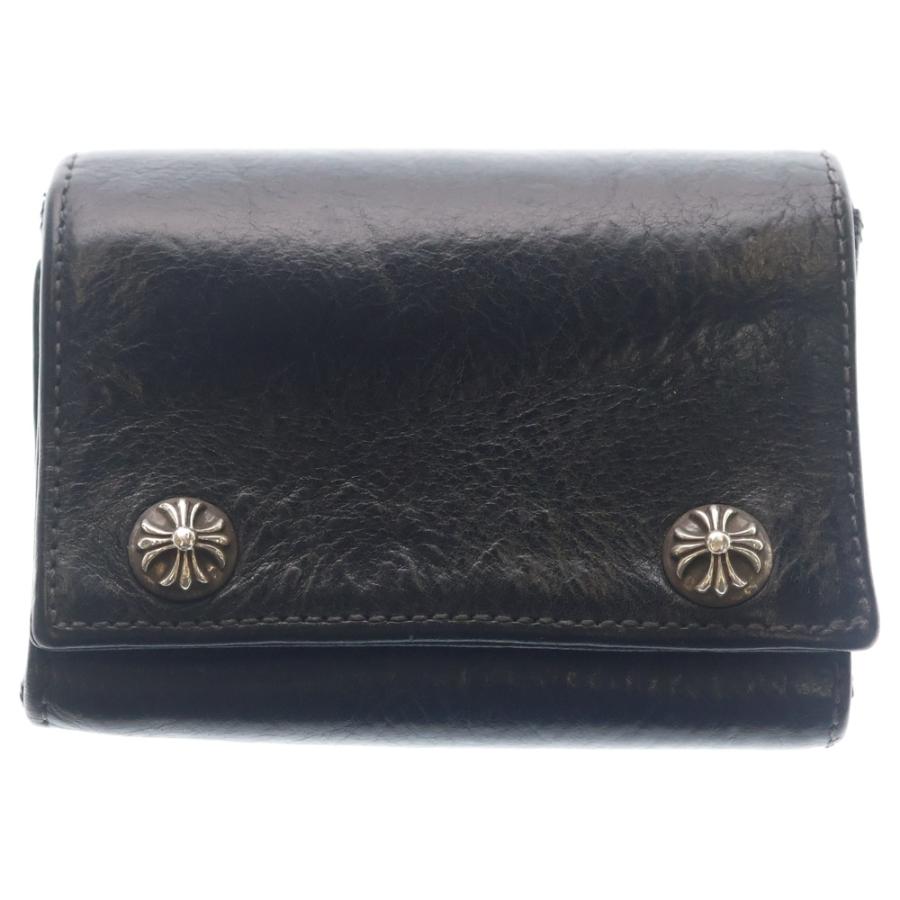 CHROME HEARTS　３FOLDクロスボール三つ折り財布 CHROME HEARTS（クロムハーツ） 3FOLD 3フォールド クロスボールボタン