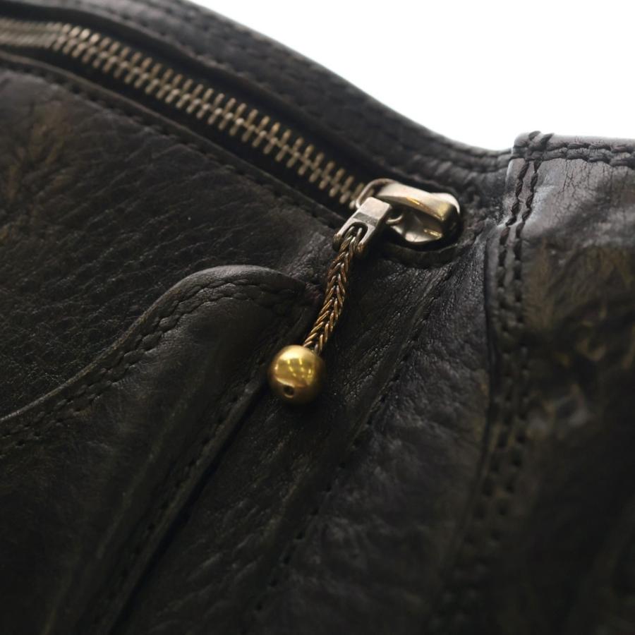 クロムハーツ3FOLD クロスパッチ付きクロスボタンレザーウォレット 財布 CHROME HEARTS（クロムハーツ） 3FOLD 3フォールド クロスボールボタン